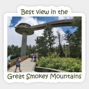 Best View in the Great Smokey Mountains (Clingmans Dome) Sticker